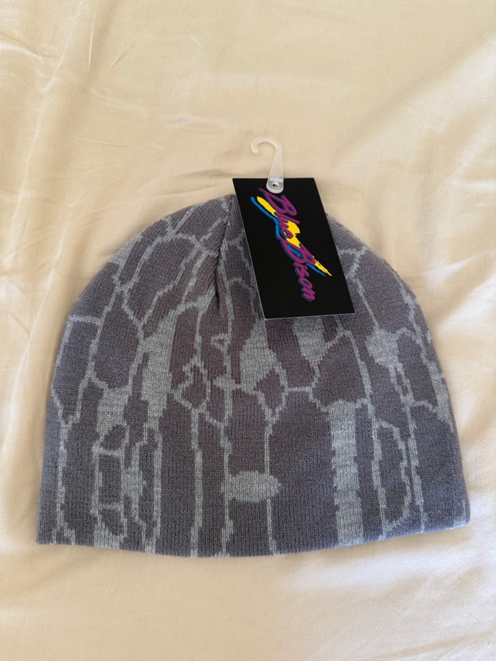 Blue Bison grey Skull Cap NWT